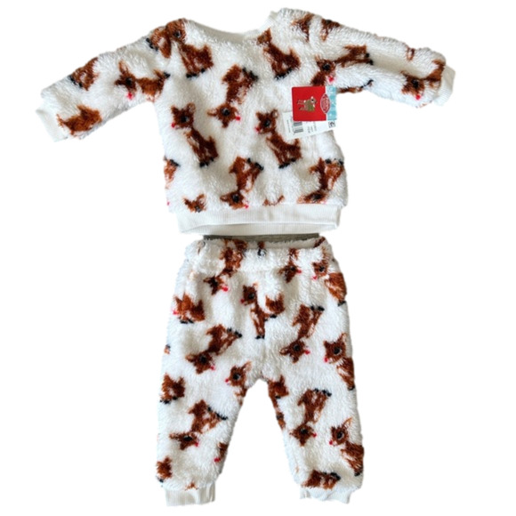 New Baby Rudolph the Red Nosed Reindeer Christmas Outfit‎ size 9 Months - Picture 1 of 4